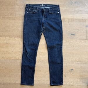 7 For All Mankind Dark Indigo Skinny Jeans